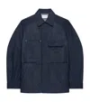 Givenchy Overshirt In Denim Herringbone In Blue