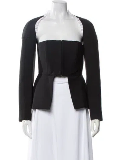 Pre-owned Givenchy Wool Evening Jacket In Black