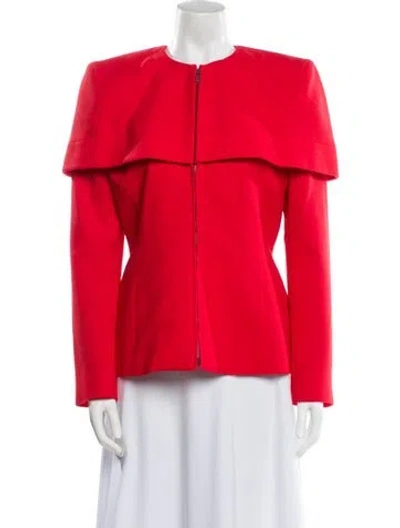 Pre-owned Givenchy Wool Evening Jacket In Red