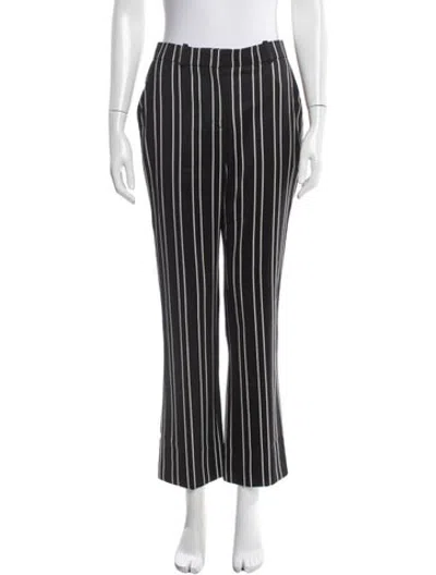 Pre-owned Givenchy Wool Flared Pants In Black