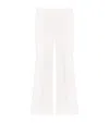 Givenchy Wool Flared Trousers In White