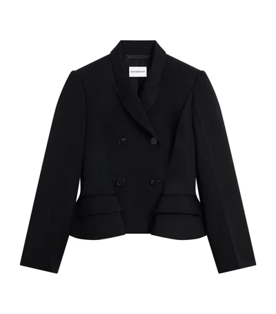 Givenchy Pinch Double-breasted Jacket In Wool In Black