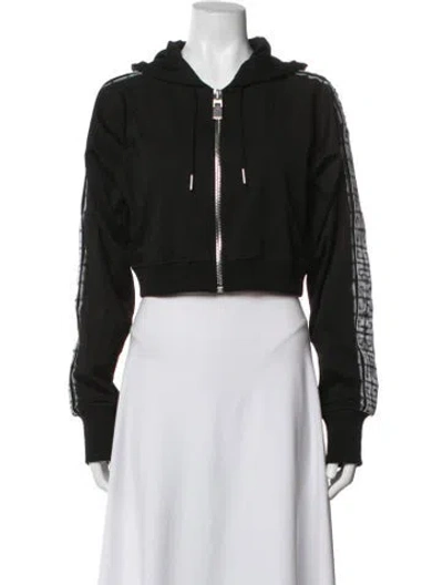 Pre-owned Givenchy Wool Graphic Print Bomber Jacket In Black