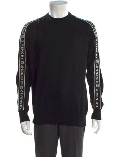 Pre-owned Givenchy Wool Graphic Print Pullover In Black