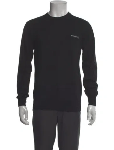 Pre-owned Givenchy Wool Graphic Print Pullover In Blue