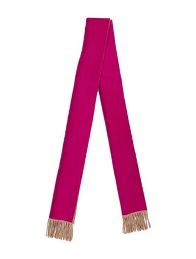 Pre-owned Givenchy Wool Graphic Print Scarf In Pink