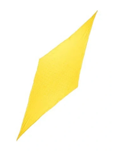 Pre-owned Givenchy Wool Graphic Print Scarf In Yellow