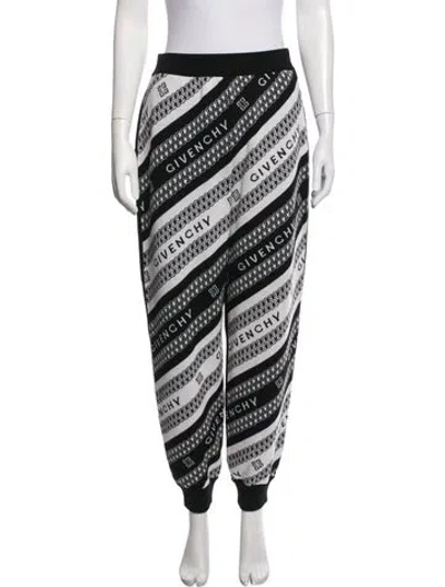 Pre-owned Givenchy Wool Graphic Print Sweatpants W/ Tags In Black
