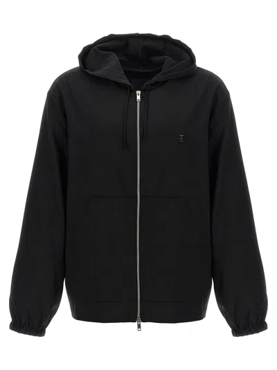 Givenchy Wool Hoodie In Black
