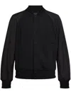 Givenchy Jacquard Wool Blend Knit Varsity Jacket In Black
