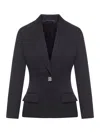 Givenchy Jacket In Wool With 4g Liquid Detail In Black