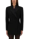 Givenchy Jacket In Wool With Pleated Back