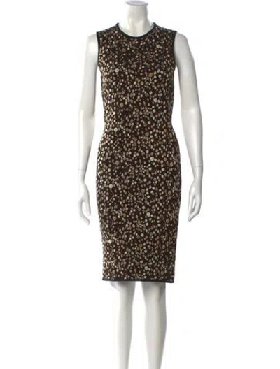 Pre-owned Givenchy Wool Knee-length Dress In Black