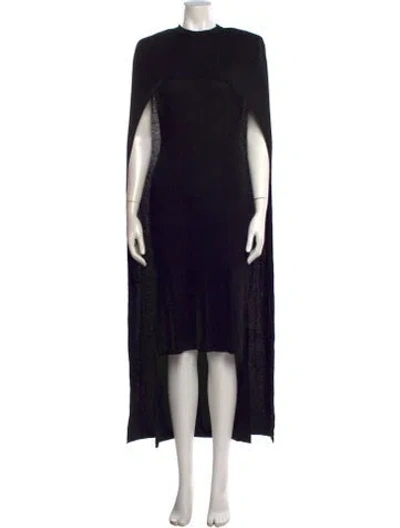 Pre-owned Givenchy Wool Knee-length Dress In Black