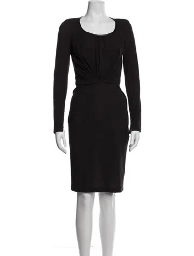 Pre-owned Givenchy Wool Knee-length Dress In Blue