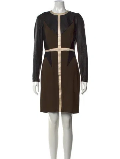 Pre-owned Givenchy Wool Knee-length Dress In Blue