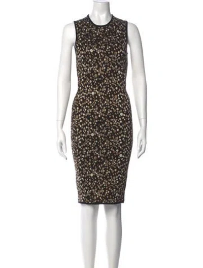 Pre-owned Givenchy Wool Knee-length Dress In Green