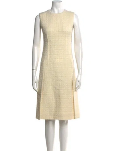 Pre-owned Givenchy Wool Knee-length Dress In Neutrals