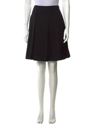 Pre-owned Givenchy Wool Knee-length Skirt In Black