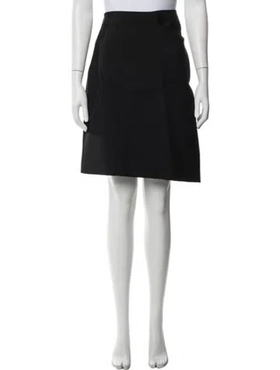 Pre-owned Givenchy Wool Knee-length Skirt In Black