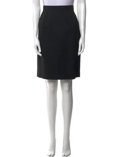 Pre-owned Givenchy Wool Knee-length Skirt In Blue