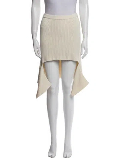 Pre-owned Givenchy Wool Knee-length Skirt In Neutral