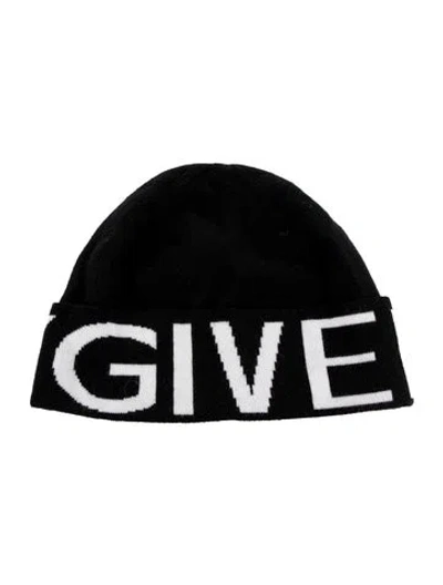 Pre-owned Givenchy Wool Knit Beanie In Black