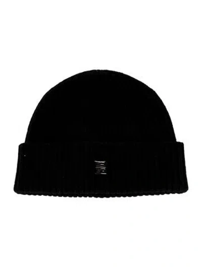 Pre-owned Givenchy Wool Knit Beanie. In Black
