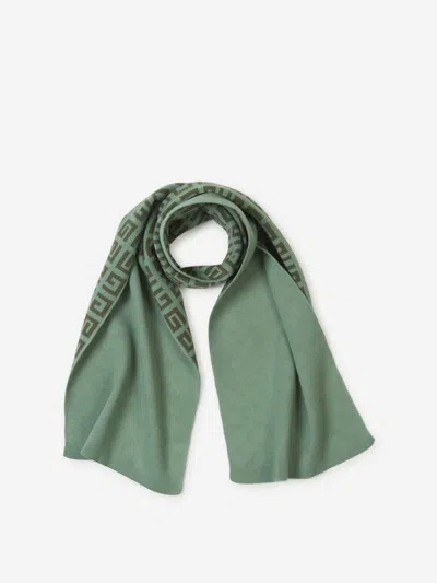 Givenchy Wool Knitted Scarf In Green