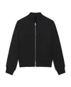 Givenchy Wool Logo Lettering Bomber Jacket In Black