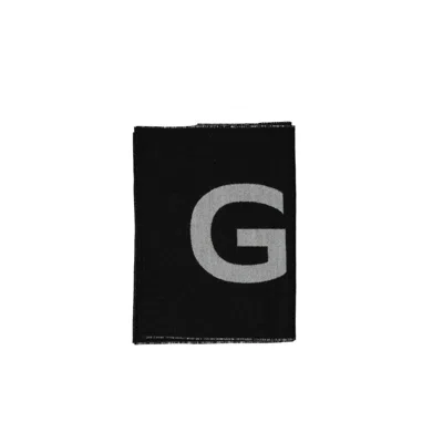 Givenchy Wool Logo Scarf Men In Black