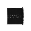 Givenchy Wool Logo Scarf Men In Black