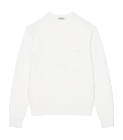 Givenchy Wool Logo Sweater In White