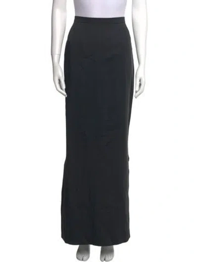 Pre-owned Givenchy Wool Long Skirt In Black