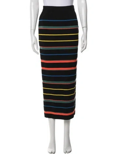 Pre-owned Givenchy Wool Long Skirt In Black