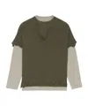 Givenchy Wool Long-sleeved T-shirt In Brown