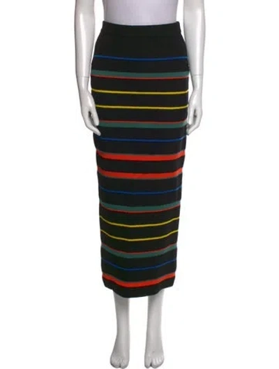 Pre-owned Givenchy Wool Midi Length Skirt In Multi