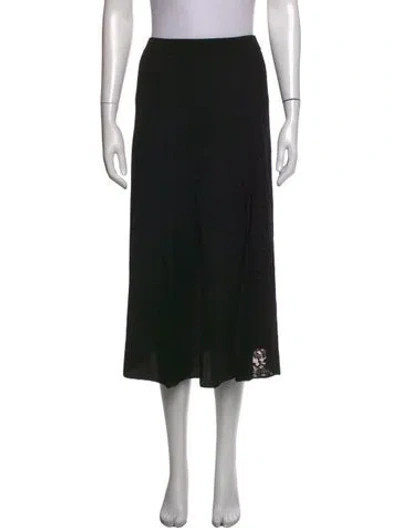 Pre-owned Givenchy Wool Midi Length Skirt W/ Tags In Black