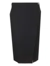 Givenchy Skirt In Wool With 4g Detail In Black