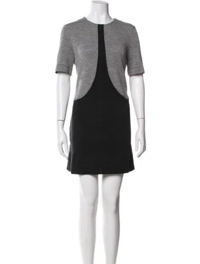 Pre-owned Givenchy Wool Mini Dress In Black