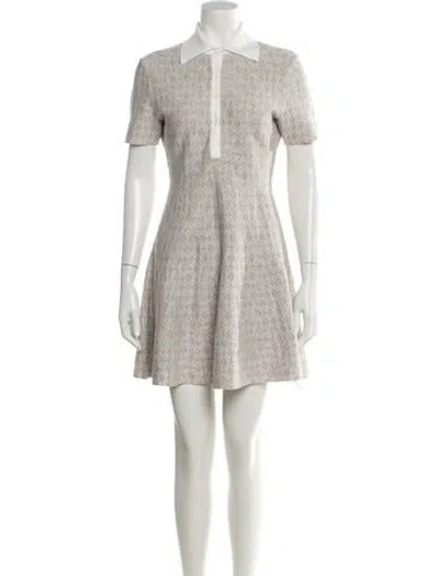 Pre-owned Givenchy Wool Mini Dress In Gray