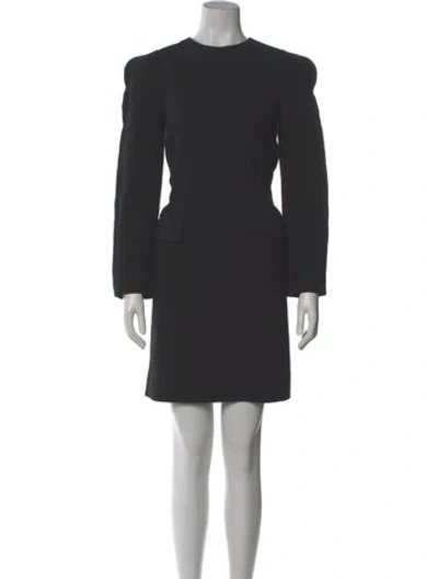 Pre-owned Givenchy Wool Mini Dress In Gray