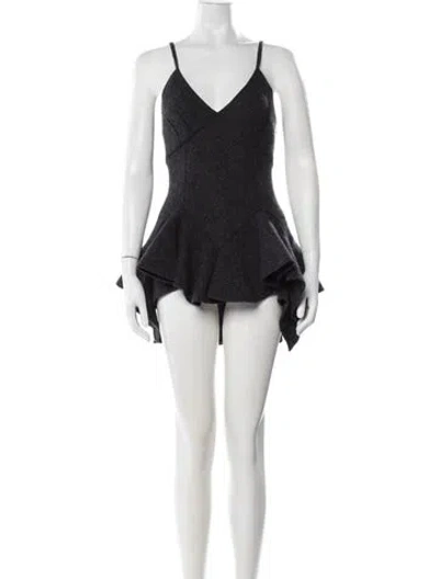 Pre-owned Givenchy Wool Mini Dress W/ Tags In Black