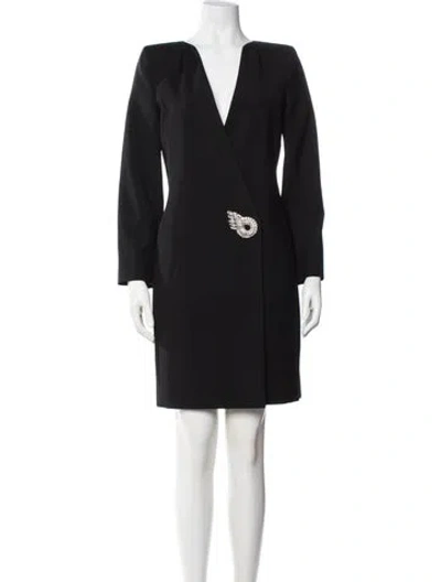 Pre-owned Givenchy Wool Mini Dress W/ Tags In Black