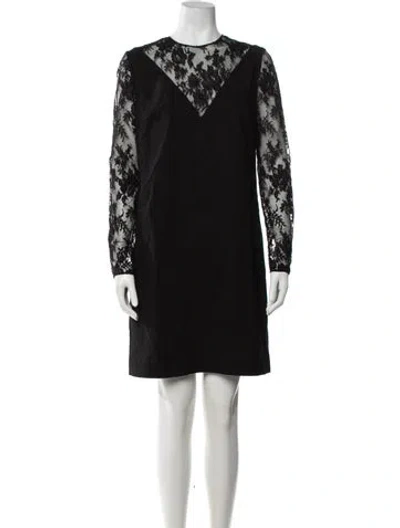 Pre-owned Givenchy Wool Mini Dress W/ Tags In Black