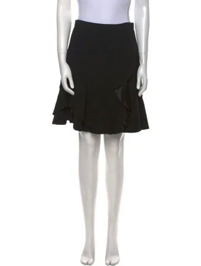 Pre-owned Givenchy Wool Mini Skirt In Black