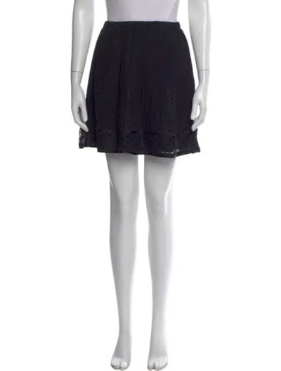Pre-owned Givenchy Wool Mini Skirt In Black