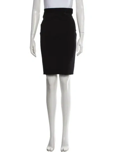 Pre-owned Givenchy Wool Mini Skirt In Black