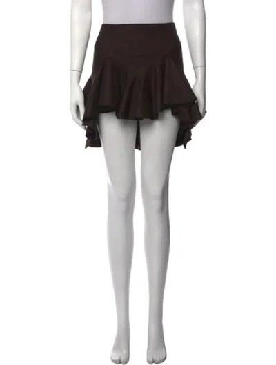 Pre-owned Givenchy Wool Mini Skirt In Black