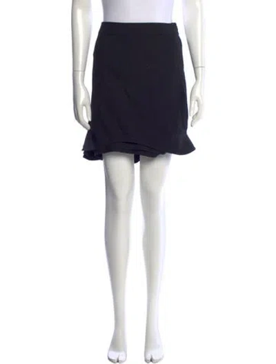 Pre-owned Givenchy Wool Mini Skirt In Black